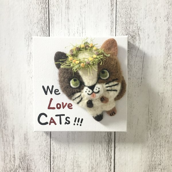 キャンバスシリーズ〜猫の日 三毛猫 We Love CATs !!!