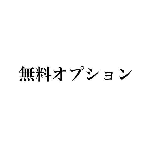 【無料追加オプション】