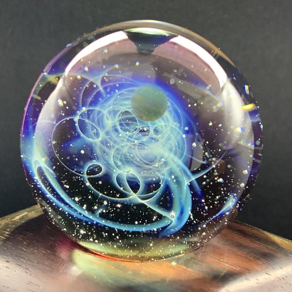 宇宙モチーフガラス   瑠璃-035