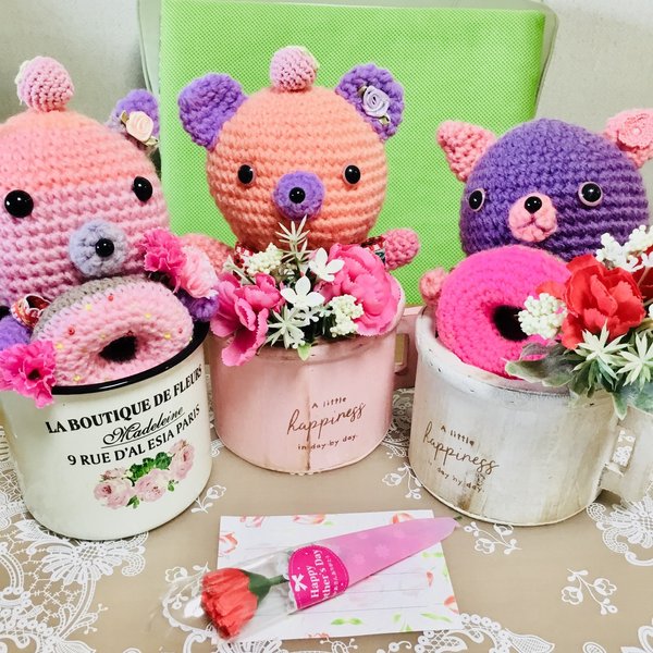 カーネーション💐ベアー🐻&キャット🐱