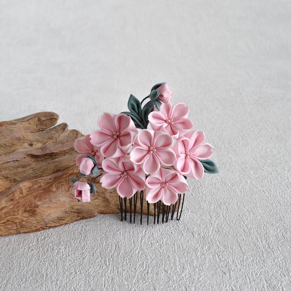 桜 コーム ✤ お花見 卒業式 結婚式のお呼ばれ 成人式 つまみ細工 髪飾り フォーマル