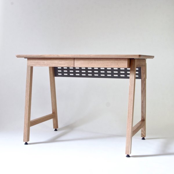 ＜オーダー家具＞work talk desk リモートワーク向けデスク（国産クルミ材）1000x600サイズ+引き出しx２