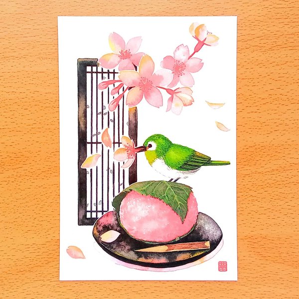 桜のとき(ポストカード２枚組)