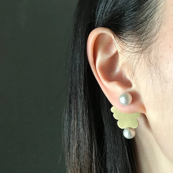 ピアス moku コットンパール【3】