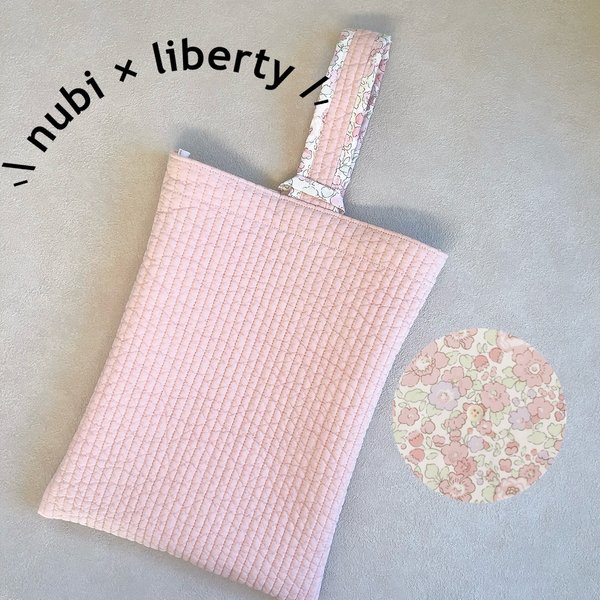 nubi × liberty  シューズ袋