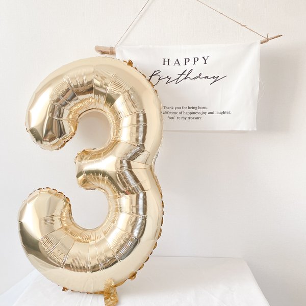 【１～6】40inch　ナンバーバルーン　バースデーバルーン　バルーン　風船　誕生日