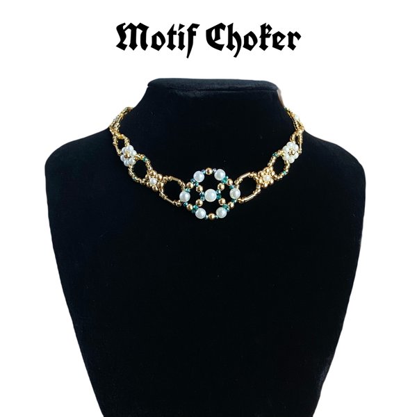 Motif Choker💚Gold