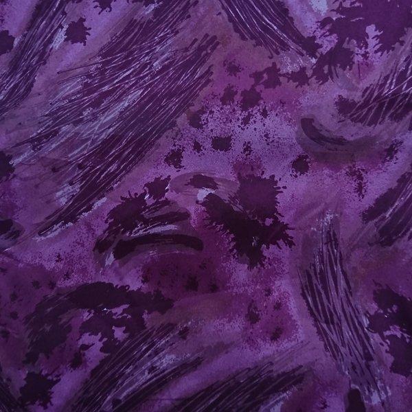 (b441)昭和レトロ生地 パープル紫  アート 絵画 ビンテージ生地  エコバッグにも