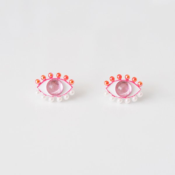 Medama Pierces / Earrings(S) -sakura pink-