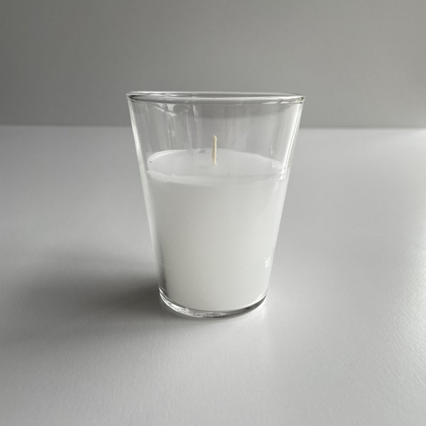 water glass candle #2