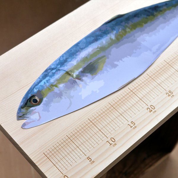 釣り好きに捧げる、まな板　60ｃｍ