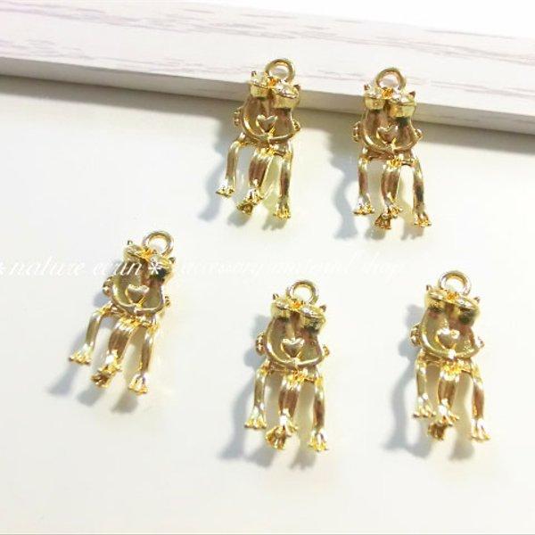 love&frog charm(5個入)ペアカエル【h7014】