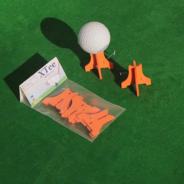 エックスティーオレンジ40mm3個セット　ゴルフティー　ゴルフ