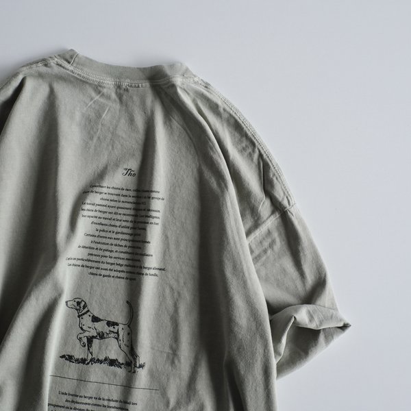 ヴィンテージライクTシャツ半袖Tシャツ / sheep dog / サンドカーキ