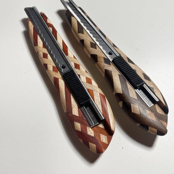 ギター材で作った木製スリムカッターナイフ～SASHA～
