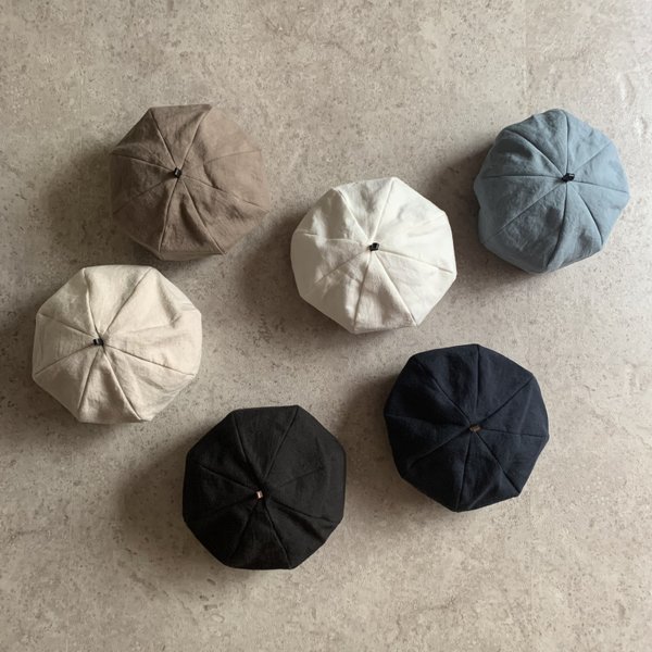 【linen series】ベレー帽