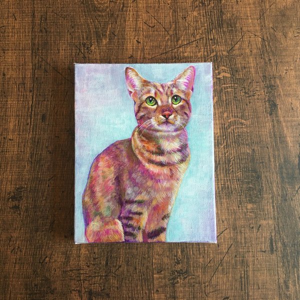 ねこ【原画 アクリル 絵画】