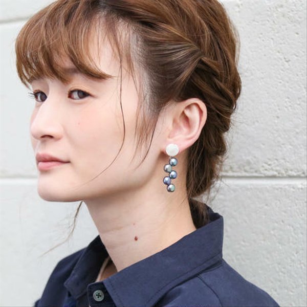 SHIGUSA Earring BLACK