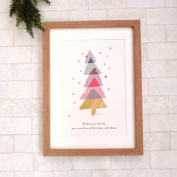 ● Xmas tree / Art poster / ポスター / フレーム無し / クリスマス