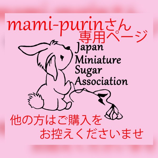 mami-purinさん専用ページお砂糖のうさぎちゃんとビオラ♪