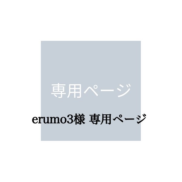 erumo3様 専用ページ