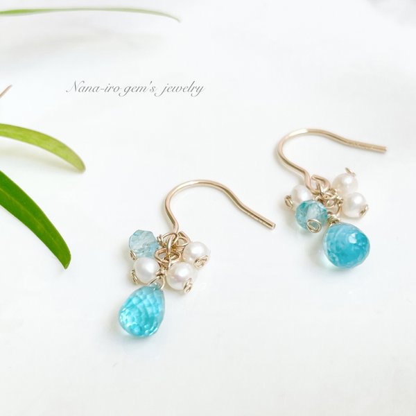 14kgf apatite × pearl pierce