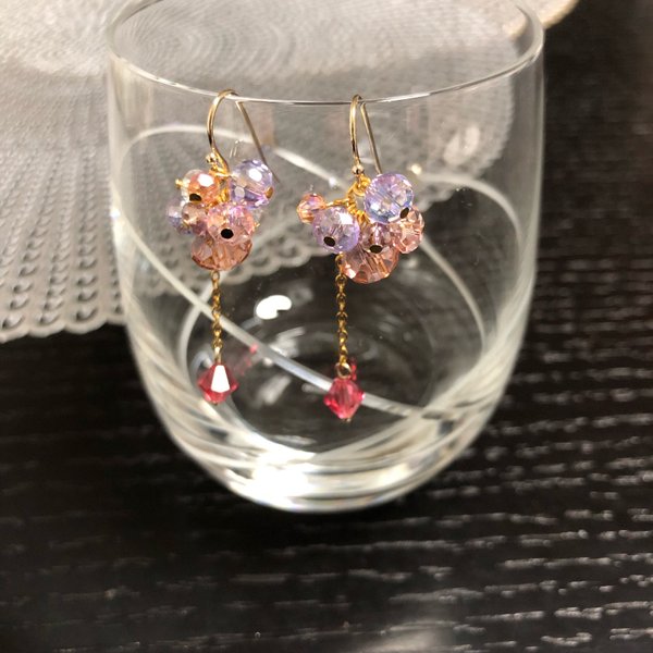 キラキラ✴︎ゆらゆら  春色ピアス