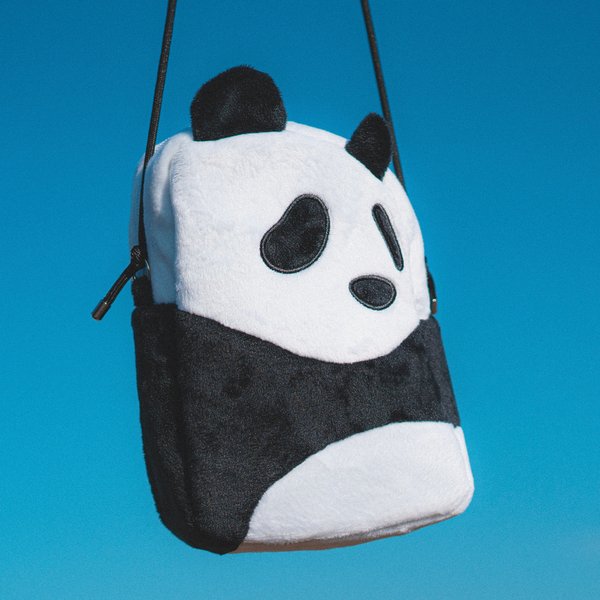 【訳あり品】パンダポシェット(黒)🐼🎍