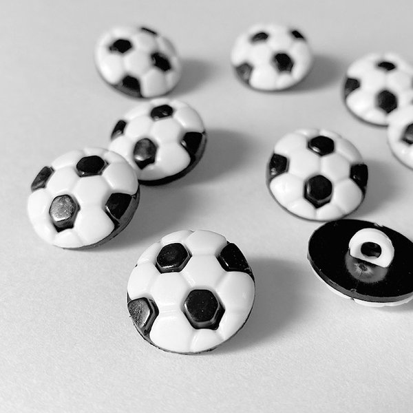 サッカーボール　ボタン【3個入】（B263-BG-Soccer Ball）