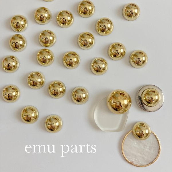 gold cabochon12ミリ 6p