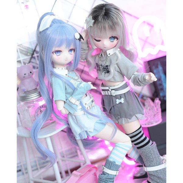 ドール服 1/4サイズ mdd msd スカート 8点セット 1/6サイズ bjd ドール衣装