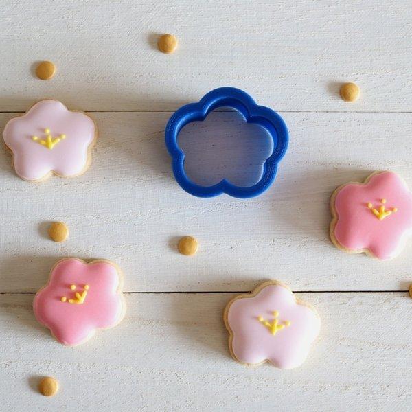 梅、桜、桃【縦3.2cm】クッキー型・クッキーカッター