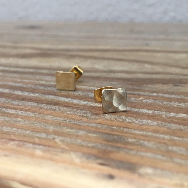 ゴールドピアス「square」