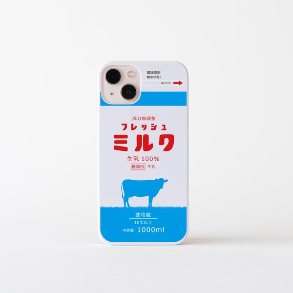 iphone15 牛乳 スマホケース　フレッシュミルク 2023