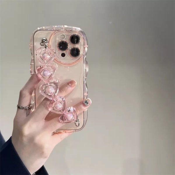 話題♡クリアハートiPhoneケース