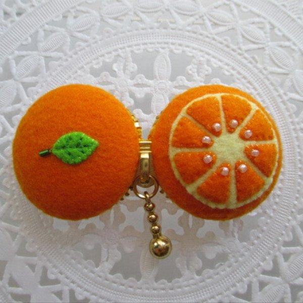 Case de macaron *オレンジ* ♡35F10108