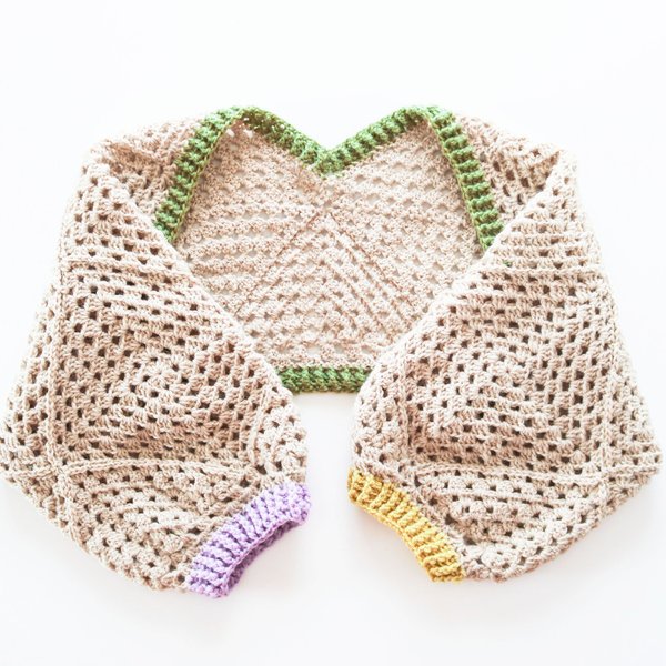 [特集掲載]ちょうどよいクロシェボレロ05 Crochet bolero 05（７分袖）/ クロシェ かぎ針