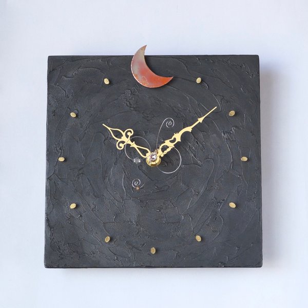 月の時計（20cm角）