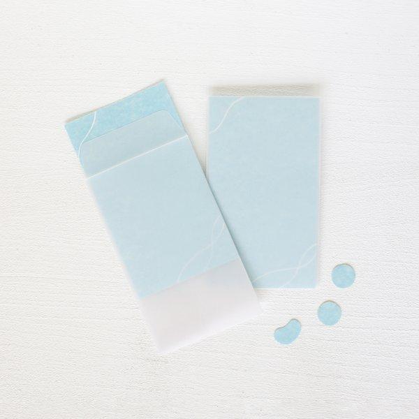 【1】空色 海色 手作り ポチ袋 ぽち袋 トレーシングペーパー ミニ封筒 封筒 トレペ