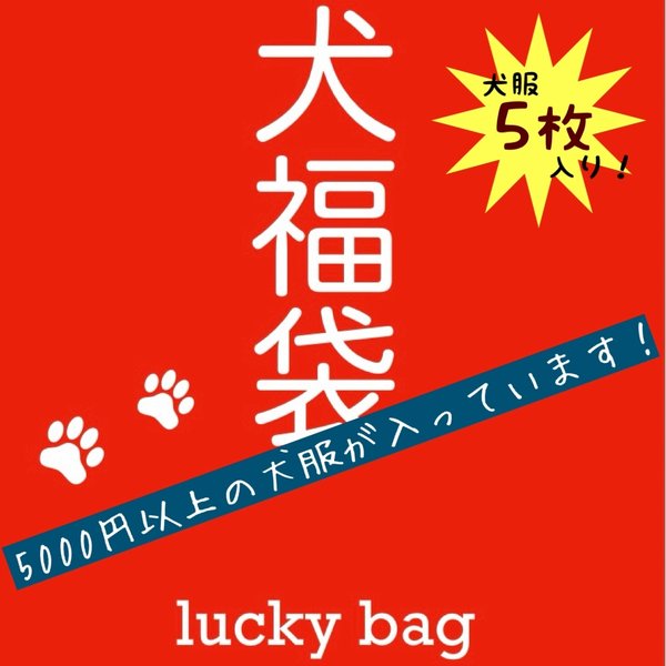 犬福袋🐾犬服5枚セット🐾