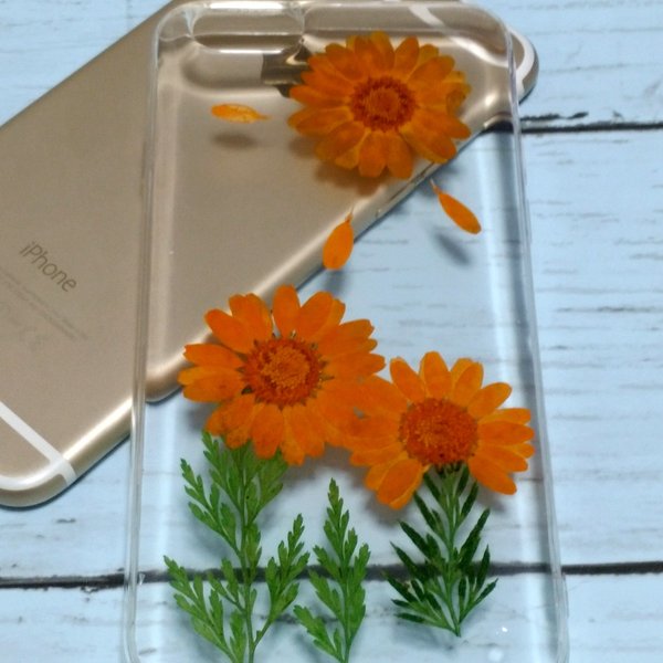 在庫処分 セール♪ 押し花 ケース flower case 【iphone 対応】 F07