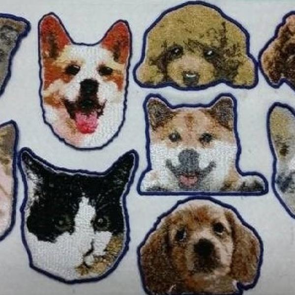 Doggy, cat embroidery patch