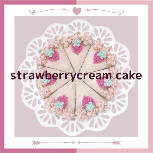 strawberry cream cake pin ♡︎﻿