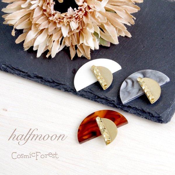 halfmoon ピアス＆イヤリング