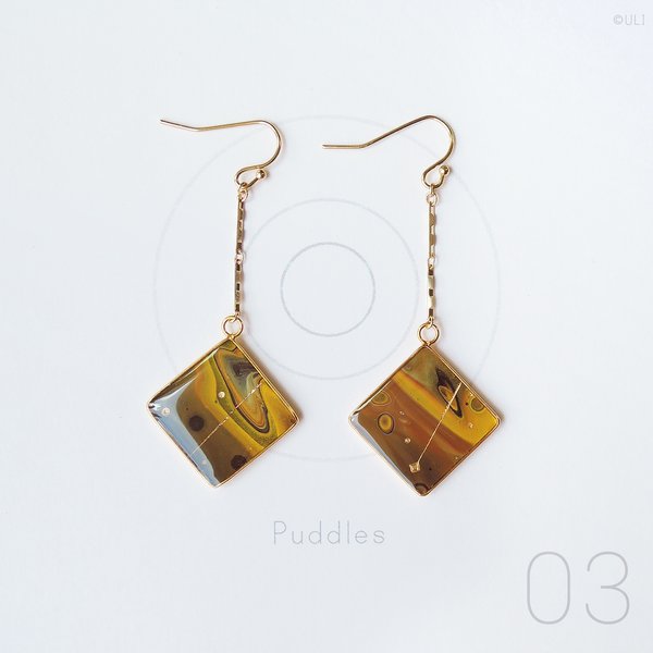 【 ULI-Puddles 】No.03（ピアス）