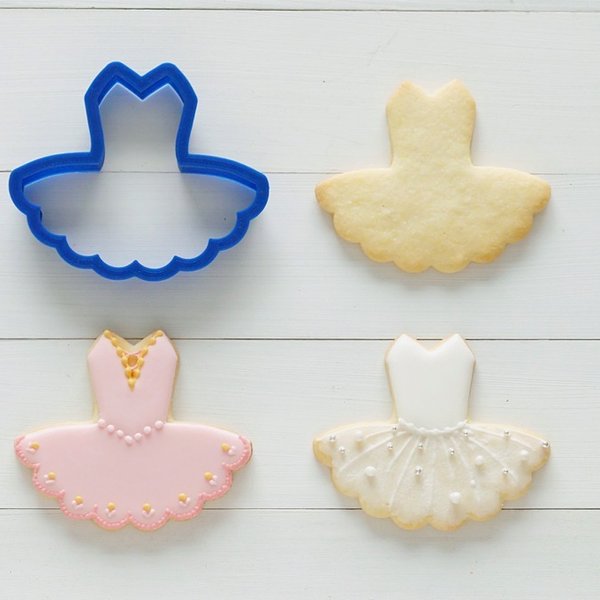 チュチュ【縦6cm】クッキー型・クッキーカッター