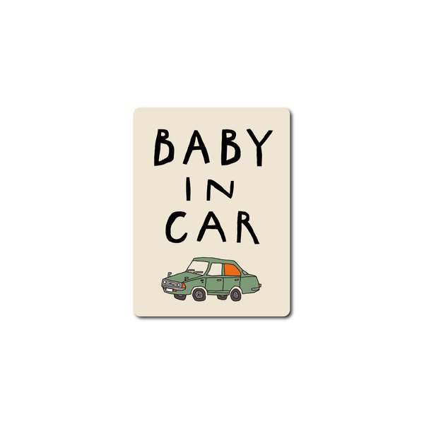 BABY IN CAR 車用マグネット