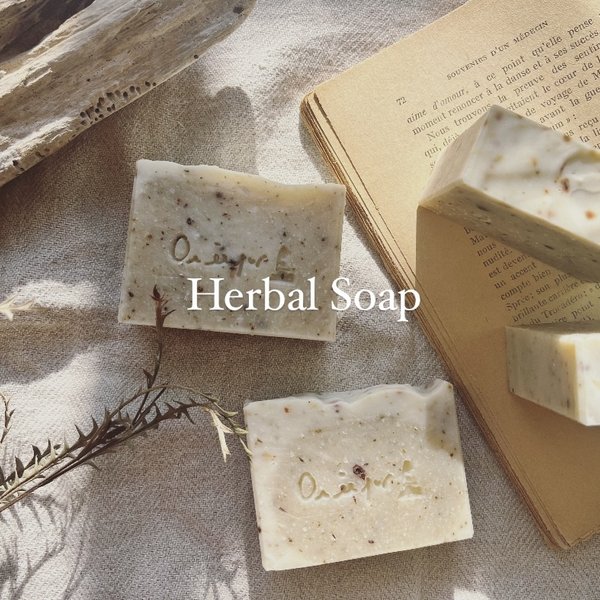 【人気No.2】ハーブ石鹸 Herbal Soap　手作り石鹸 ハンドメイド石鹸　雑貨石鹸　オーガニック【1個】