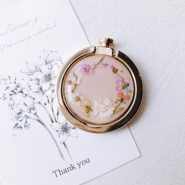 Antique Flowerスマホリング