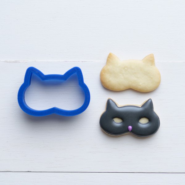 猫アイマスク【横5㎝】クッキー型・クッキーカッター